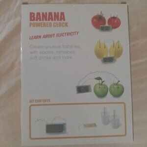 Banana clock science kit - Learn how electricity conducts